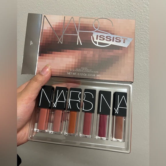 NARS NARSISSIST WANTED VELVET LIP GLIDE SET 6 SHADES New In Box 0.12oz/3.4ml X 6 - Picture 1 of 5